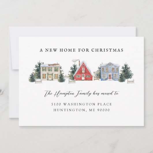 冬の移動 案内状 (正面)