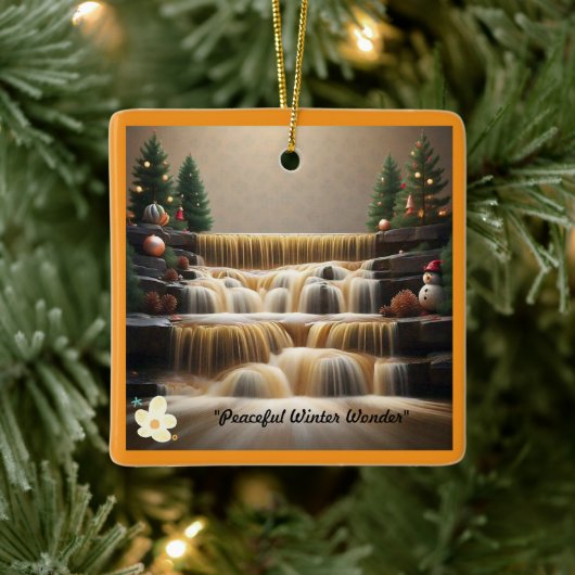 冬の穏やかな夜 セラミックオーナメント (ツリー)