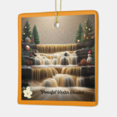 冬の穏やかな夜 セラミックオーナメント (左)