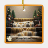 冬の穏やかな夜 セラミックオーナメント (正面)