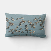 冬の空で砂鳥が飛ぶ ランバークッション (裏面)