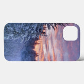 冬の空に鮮やかな夕焼け Case-Mate iPhoneケース (裏面 (横))