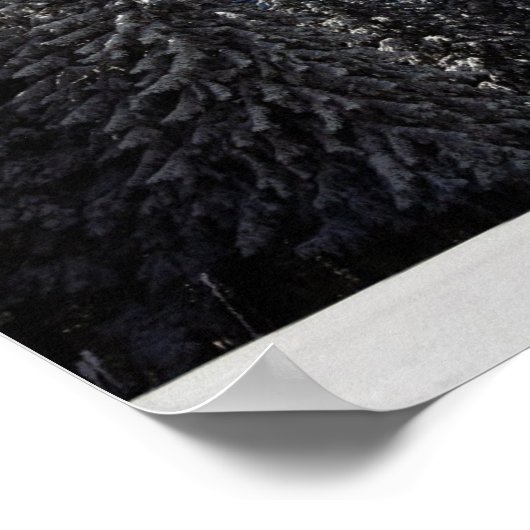 冬の空のカスタムポスター ポスター (角)