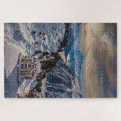 冬の空の下でスイスのベットメラルプ。 ジグソーパズル (横)