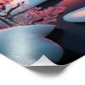 冬の空の下の最初の登り フォトプリント            (角)