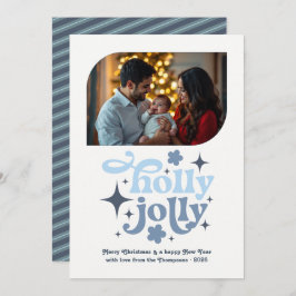 冬の空の青モダンいクリスマスの写真 シーズンカード