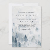 冬の空想結婚式招待状 招待状 (正面)