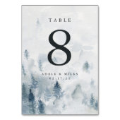 冬の空想 |テーブパーソナライズされたル番号カード テーブルナンバー (裏面)