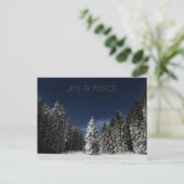 冬の空 カスタム テキスト ポストカード (スタンド正面)