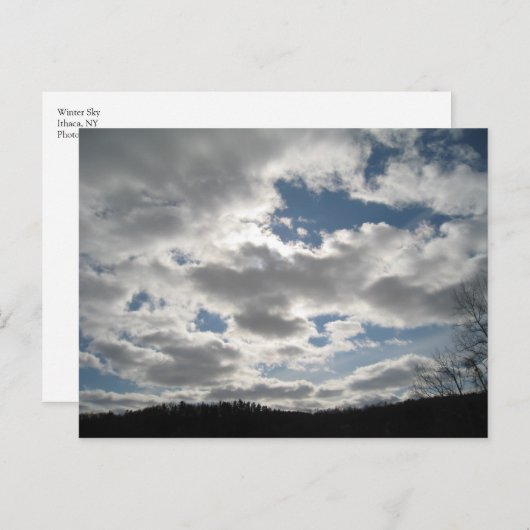 冬の空 ポストカード (正面/裏面)