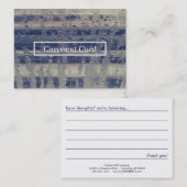 冬の窓のコメント 名刺 (正面/裏面)