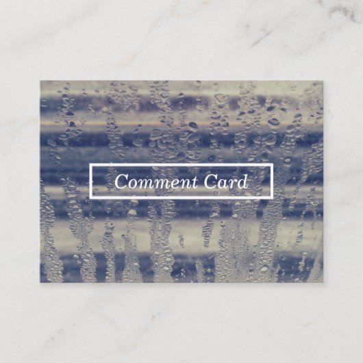 冬の窓のコメント 名刺 (正面)