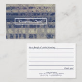 冬の窓のコメント 名刺 (正面/裏面)