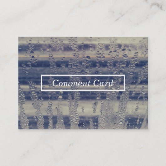 冬の窓のコメント 名刺 (正面)