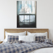 冬の窓ビュー キャンバスプリント (インサイチュ (寝室))