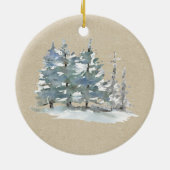 冬の第1回クリスマス·オーナメント贈婚約した与 セラミックオーナメント (裏面)