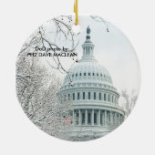冬の米国議会 セラミックオーナメント (裏面)