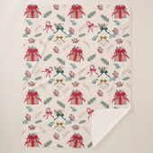 冬の紅葉クリスマスプレゼント シェルパブランケット (正面)