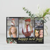 冬の紅葉ハッピーニューイヤー家族6枚 シーズンカード (スタンド正面)