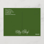 冬の紅葉ビジネスとフォトホリデー ポストカード (裏面)