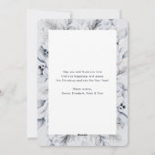 冬の紅葉フレーム写真メリークリスマスカード シーズンカード (裏面)