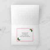 冬の紅葉メリークリスマスフォト シーズンカード (内部)