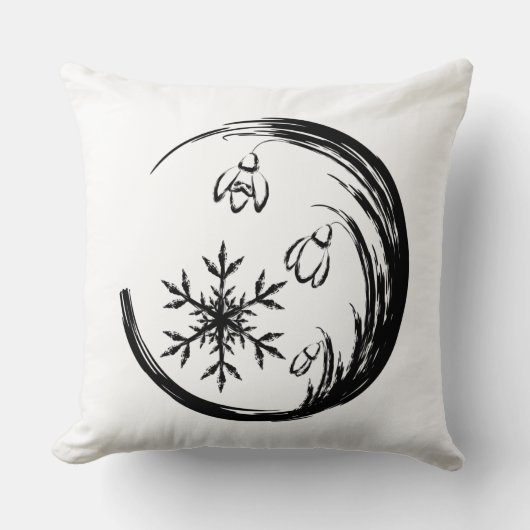 冬の紋章 クッション (正面)