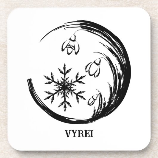 冬の紋章 コースター (正面)