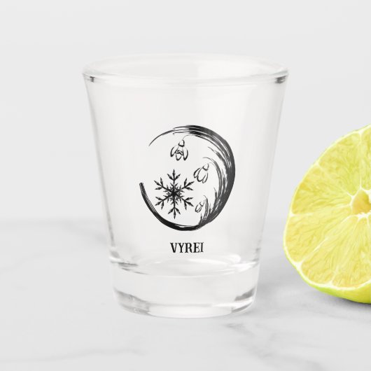 冬の紋章 ショットグラス (正面)