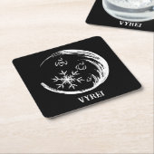 冬の紋章 スクエアペーパーコースター (アングル)