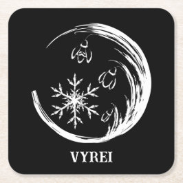 冬の紋章 スクエアペーパーコースター