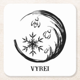 冬の紋章 スクエアペーパーコースター