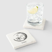 冬の紋章 ストーンコースター (横)