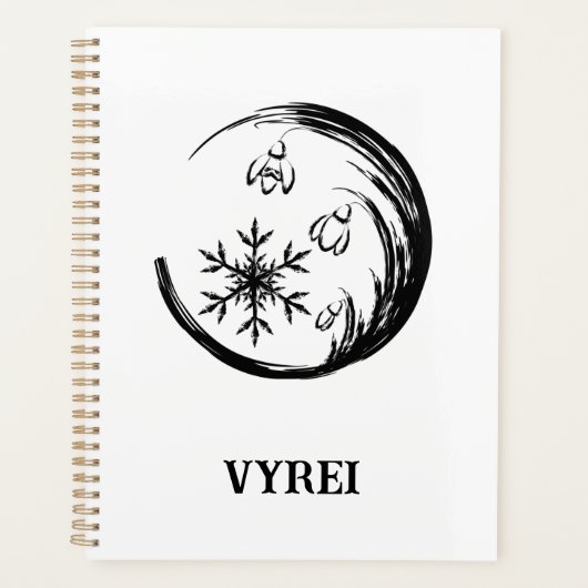 冬の紋章 プランナー手帳 (正面)