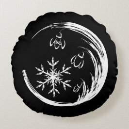 冬の紋章 ラウンドクッション