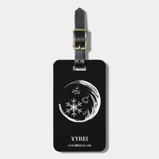 冬の紋章 ラゲッジタグ (正面縦)