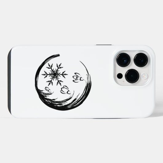 冬の紋章 iPhoneケース (裏面横)