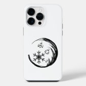 冬の紋章 iPhoneケース (裏面)