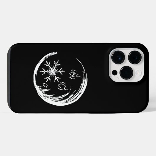 冬の紋章 iPhoneケース (裏面横)