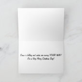 冬の納屋とクリスマスの願い シーズンカード (内部)