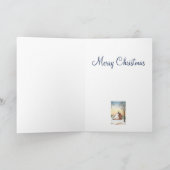 冬の納屋のクリスマス シーズンカード (内部)