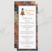 冬の納屋、クリスマスメニュー メニュー (正面/裏面)