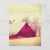 冬の納屋 ポストカード (正面)