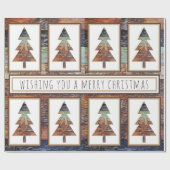冬の納屋、メリークリスマス ラッピングペーパー (フラット)