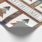 冬の納屋、メリークリスマス ラッピングペーパー (角)