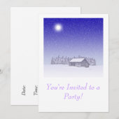 冬の納屋 招待状 (正面/裏面)