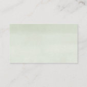 冬の素朴なグリーン ベビーシャワー おむつくじ エンクロージャーカード (裏面)