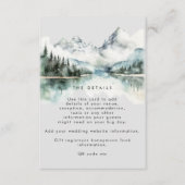冬の素朴な山結婚の詳細情報 エンクロージャーカード (正面)