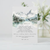冬の素朴な山結婚の詳細情報 エンクロージャーカード (スタンド正面)