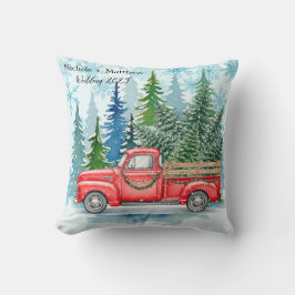 冬の素朴ウエディングトラック クッション